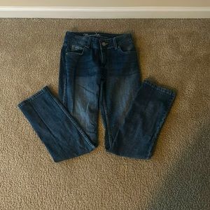 Wrangler straight leg jeans - dark wash